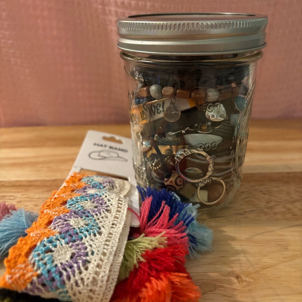 Colorful Bohemian/Boho Mystery Jewelry Jar